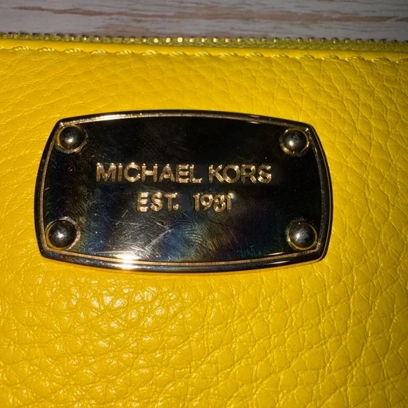 Michael Kors Vibrant Yellow Wallet - Picture 2 of 5